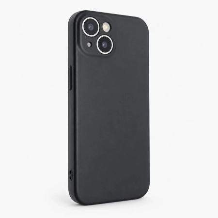 Carcasa Silicona Soft Compatible con iPhone 13 / 14 Negro Carcasa