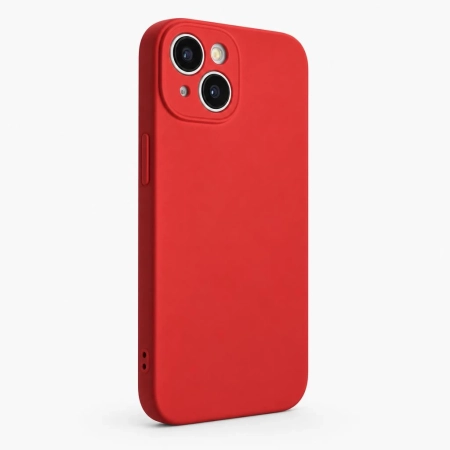 Carcasa Silicona Soft Compatible con iPhone 13 / 14 Rojo Carcasa