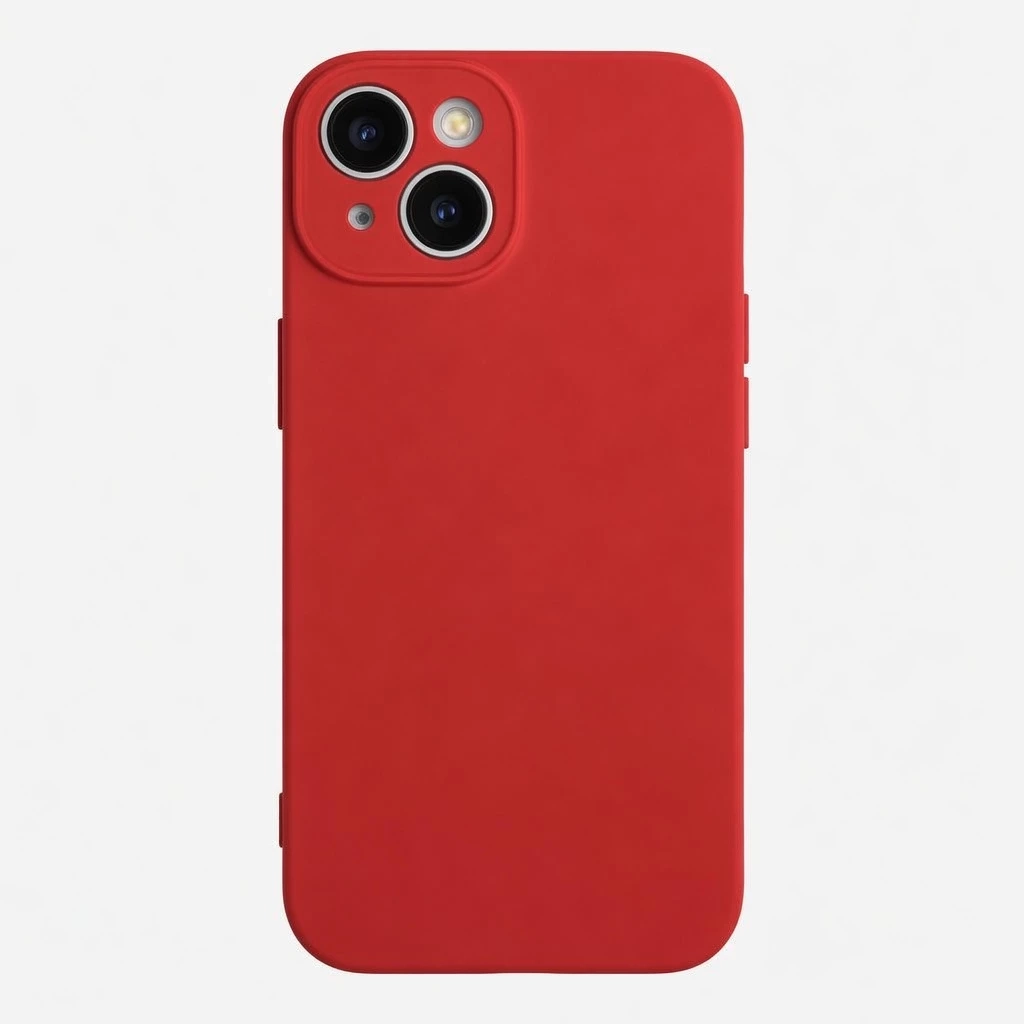 Carcasa Silicona Soft Compatible con iPhone 13 / 14 Rojo Carcasa vista 2