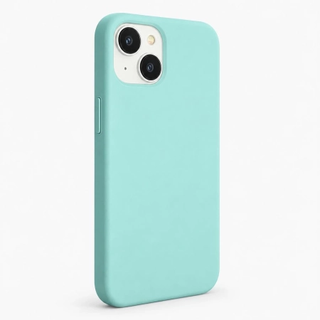 Carcasa Silicona Soft Compatible con iPhone 13 / 14 Verde Menta Carcasa