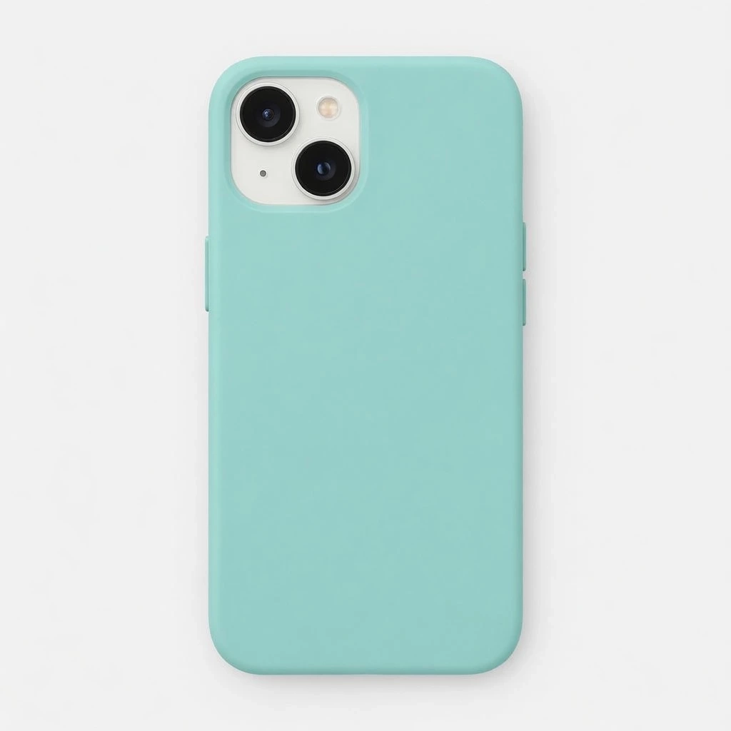 Carcasa Silicona Soft Compatible con iPhone 13 / 14 Verde Menta Carcasa vista 2