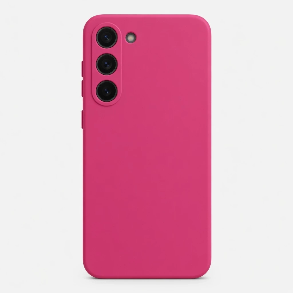 Carcasa Silicona Soft Galaxy S23 Plus Fucsia Carcasa vista 2