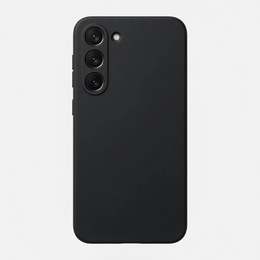 Carcasa Silicona Soft Galaxy S23 Plus Negro Carcasa vista 2