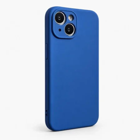 Carcasa Silicona Soft Para iPhone 15 Azul Carcasa
