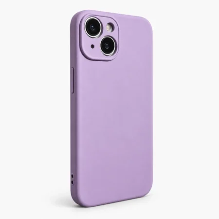 Carcasa Silicona Soft Para iPhone 15 Lila Carcasa