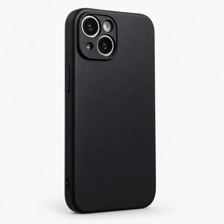 Carcasa Silicona Soft Para iPhone 15 Negro Carcasa