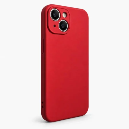Carcasa Silicona Soft Para iPhone 15 Rojo Carcasa