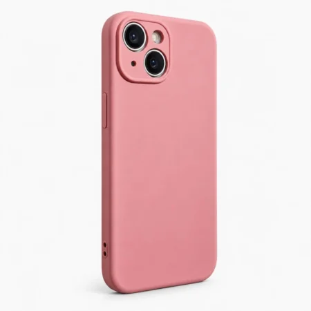 Carcasa Silicona Soft Para iPhone 15 Rosado Carcasa