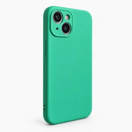 Carcasa Silicona Soft Para iPhone 15 Verde Menta Carcasa