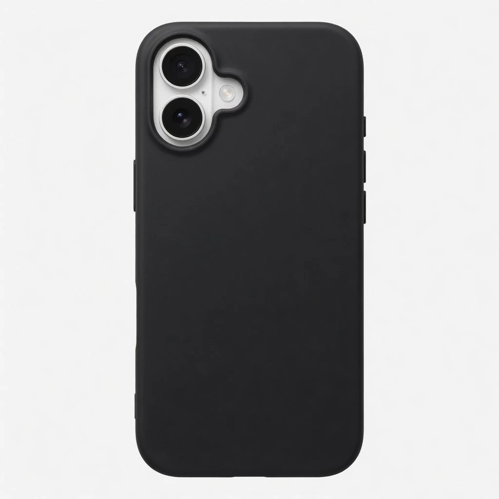 Carcasa Soft iPhone 16 Negro Carcasa vista 2