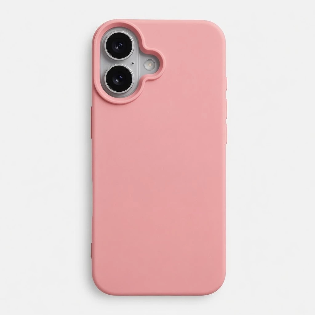 Carcasa Soft iPhone 16 Rosado Carcasa vista 2