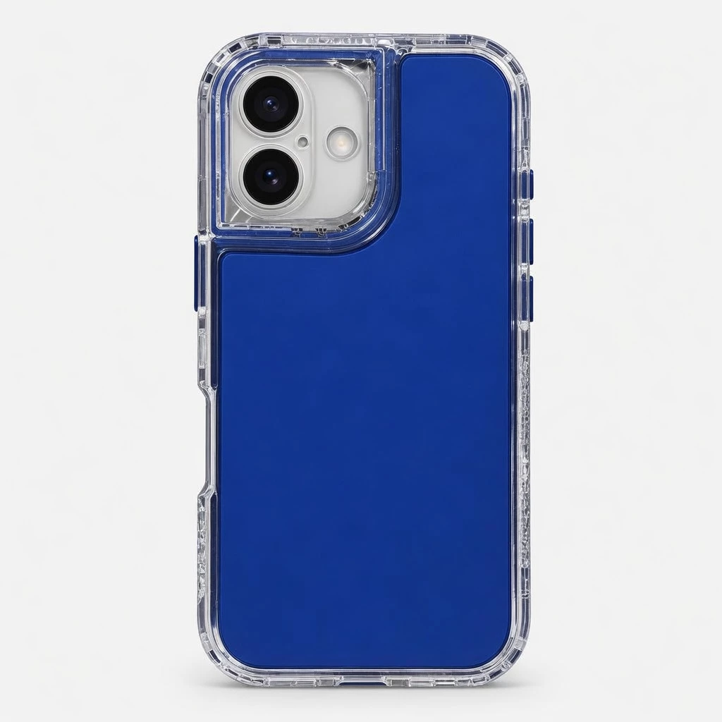 Carcasa Space 2 en 1 iPhone 16 Azul Carcasa vista 2