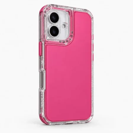 Carcasa Space 2 en 1 iPhone 16 Fucsia Carcasa