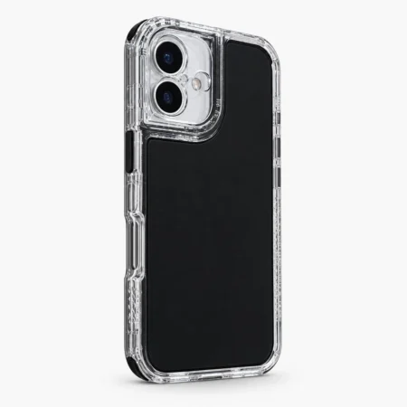 Carcasa Space 2 en 1 iPhone 16 Negro Carcasa