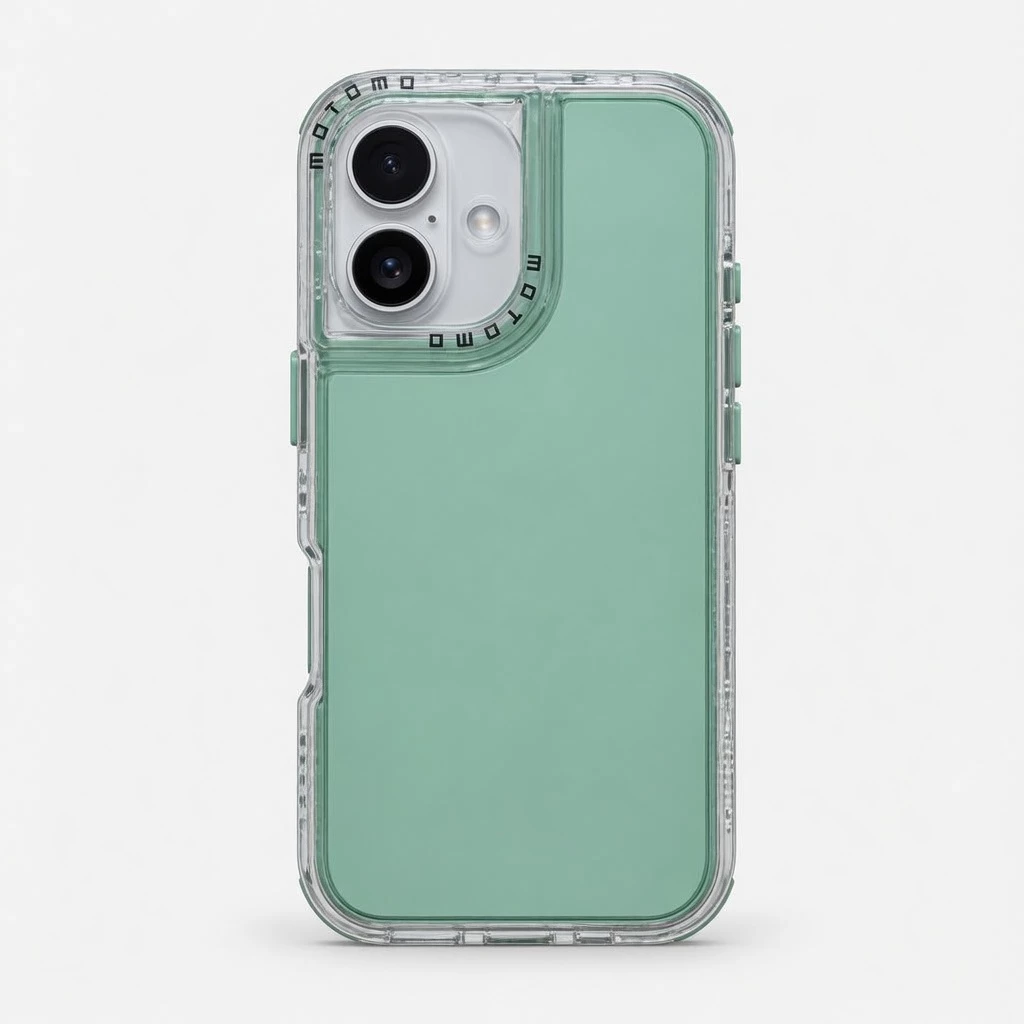 Carcasa Space 2 en 1 iPhone 16 Verde Menta Carcasa vista 2