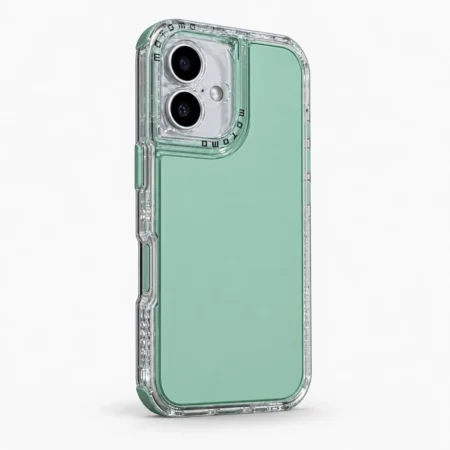 Carcasa Space 2 en 1 iPhone 16 Verde Menta Carcasa