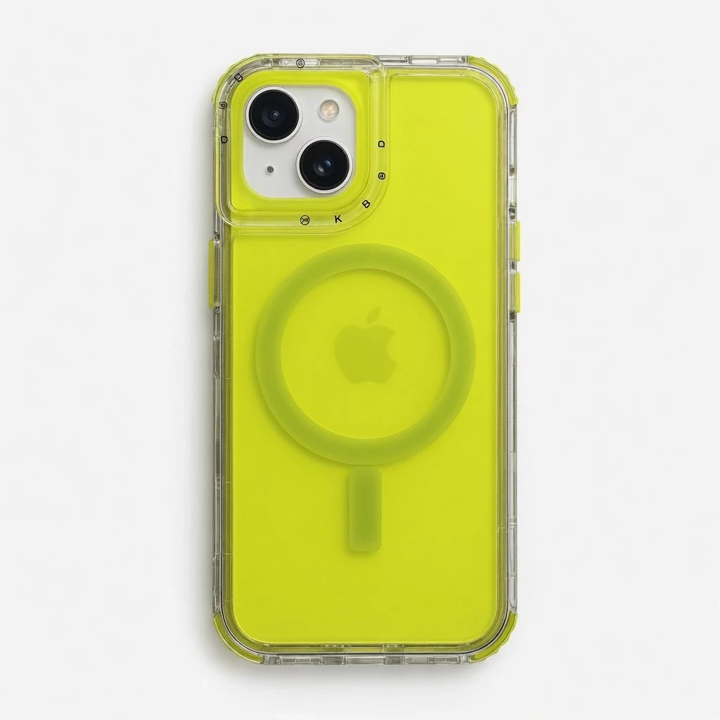 Carcasa Urban Play Magnetic iPhone 13 / 14 Amarillo Carcasa vista 2