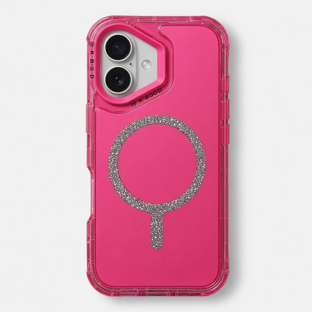 Carcasa Urban Play Magnetic Matte Shine iPhone 16 Fucsia Carcasa vista 2
